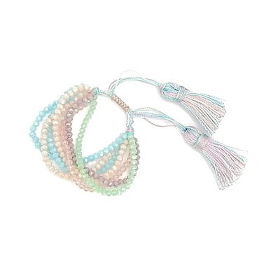 Pulsera 7 Hilos Italiano Cristal 4M