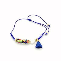 Pulsera Corazón Chaquira Mota Pulsera Corazón Chaquira Mota