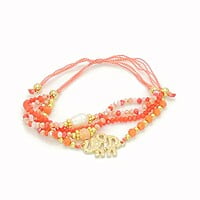 Pulsera 4 Líneas Cristal Elefante Pulsera 4 Líneas Cristal Elefante