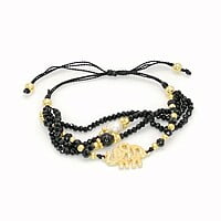 Pulsera 4 Líneas Cristal Elefante Pulsera 4 Líneas Cristal Elefante