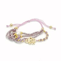 Pulsera 4 Líneas Cristal Elefante Pulsera 4 Líneas Cristal Elefante