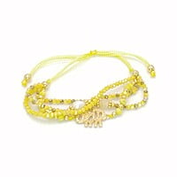 Pulsera 4 Líneas Cristal Elefante Pulsera 4 Líneas Cristal Elefante