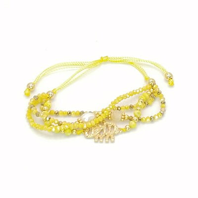 Pulsera 4 Líneas Cristal Elefante