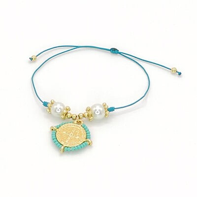 Pulsera San Benito Perla Sintética