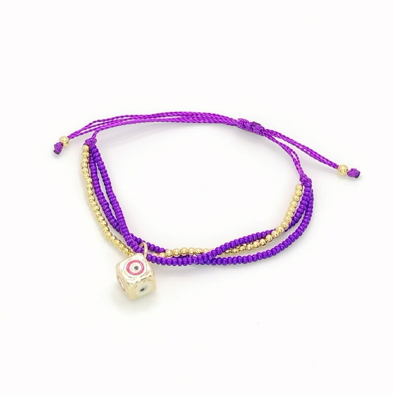 Pulsera Triple Cubo Ojo Pulsera Triple Cubo Ojo