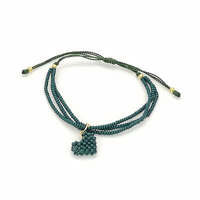 Pulsera Mini Corazón Tejido