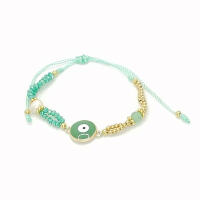 Pulsera Doble Ojo Esmalte