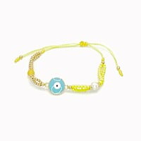 Pulsera Doble Ojo Esmalte Pulsera Doble Ojo Esmalte