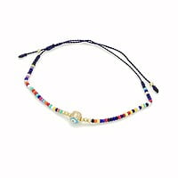 Pulsera Sencilla Ojo Chaquira Pulsera Sencilla Ojo Chaquira