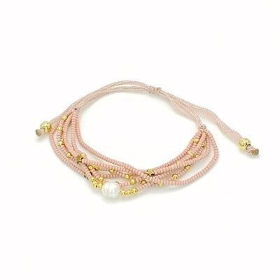 Pulsera Chaquira Perla