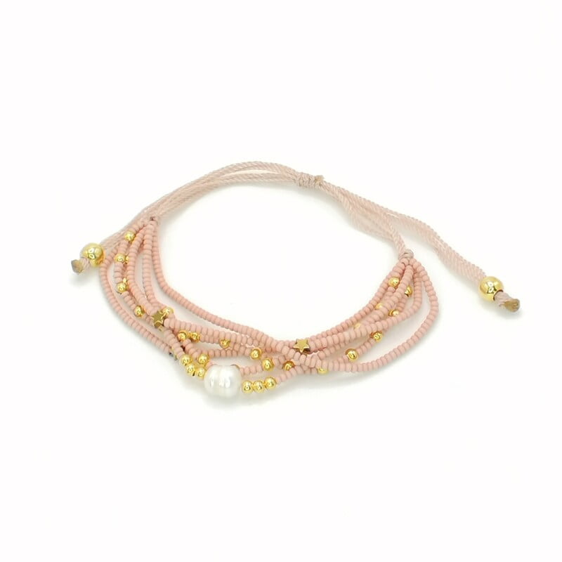 Pulsera Chaquira Perla