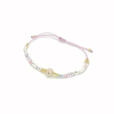 Pulsera Ojo Circulo Chaquira-Pasteles