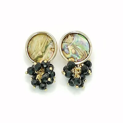 Aretes Botón Racimo