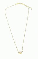 Collar Dije Abanico Piedra Rosa Collar Dije Abanico Piedra Rosa