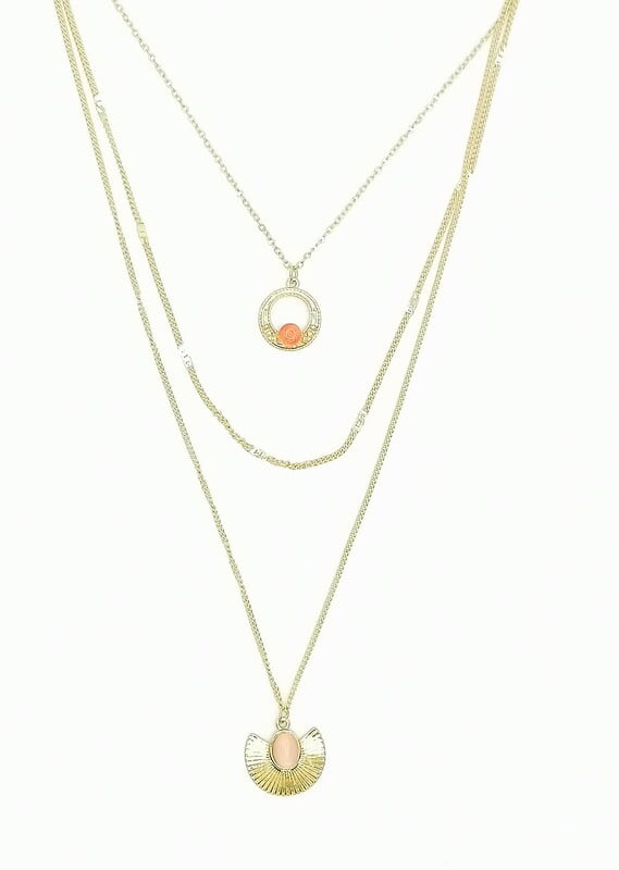 Collar Dije Aro Y Abanico Collar Dije Aro Y Abanico