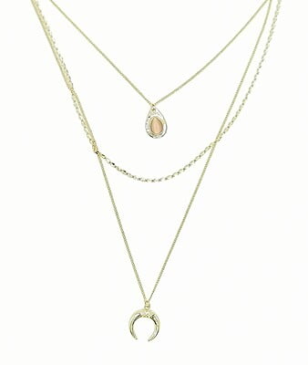 Collar Dije Gota Y Luna