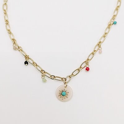 Collar Colores Dije Sol