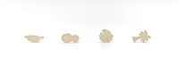 Aretes Palmera, Piña Y Hojas Aretes Palmera, Piña Y Hojas