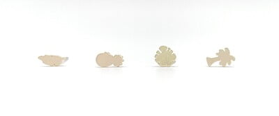 Aretes Palmera, Piña Y Hojas
