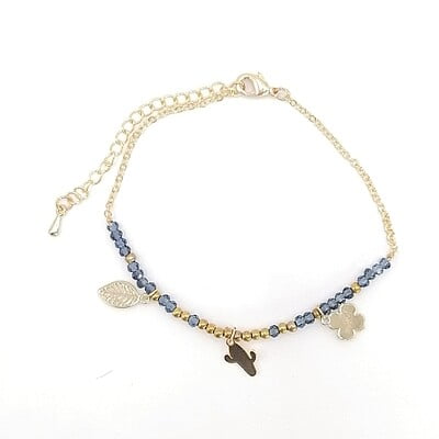 Pulsera Trébol Cactus Hoja