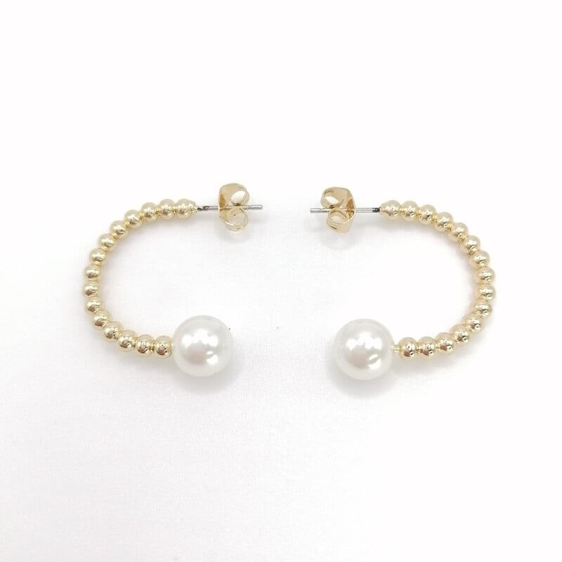 Aretes Esferas Y Perla Aretes Esferas Y Perla